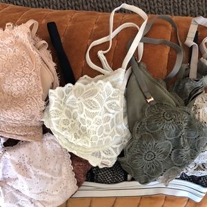 Adorable lace bralettes!  Aerie VS and LIVELY